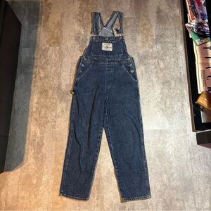 Vtg 90s Hollywood Denim Jeans Overalls Jumpsuit Medium Molsons Collab unisex